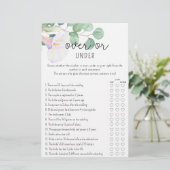 Groen - Over of Onder vrijgezellenfeest spel (Staand voorkant)