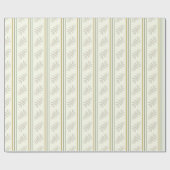 Groen overlooppapier met strips cadeaupapier (Vlak)