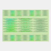 Groen overlooppapierblad inpakpapier vel (Voorkant 2)