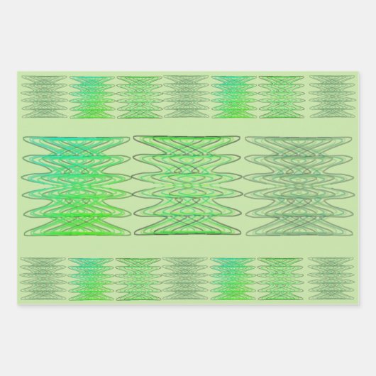 Groen overlooppapierblad inpakpapier vel (Voorkant 2)