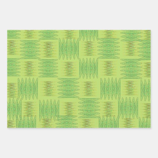 Groen overlooppapierblad inpakpapier vel (Voorkant)