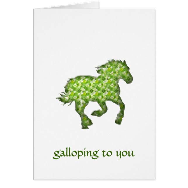groen paard (Voorkant)