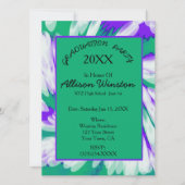 Groen Paars Afstuderen met kleurstof Kaart (Voorkant)