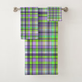 groen paars bad handdoek (Insitu)