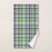 groen paars bad handdoek (Handdoek)