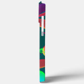 Groen & Paars Bloemmotief Case-Mate iPhone Case (Achterkant / Links)