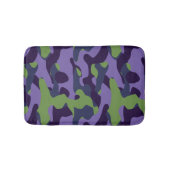 Groen Paars en Blauw Camo abstract Badmat (Voorkant)