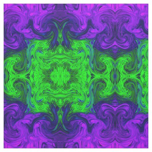 Groen paars getextureerd abstract afdrukmateriaal stof (Swatch)