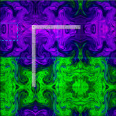 Groen paars getextureerd abstract afdrukmateriaal stof (Delen)