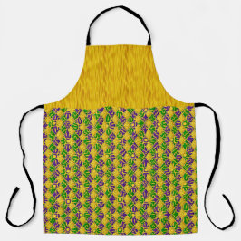 GROEN PAARS GOUD MARDI GRAS PATRONEN SCHORT