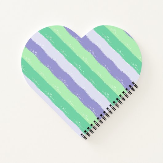 Groen, Paars, Grijs - Borstelstreken | Notitieboek (Achterkant)