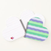 Groen, Paars, Grijs - Borstelstreken | Notitieboek (Binnen)