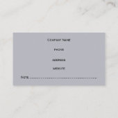 Groen Paars Klassiek Visitekaartje (Achterkant)