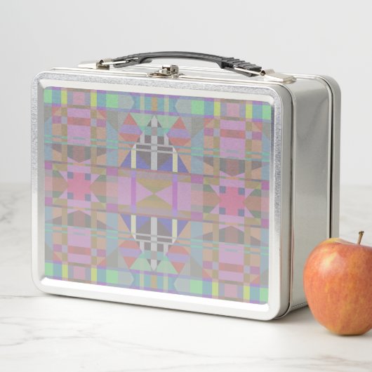 Groen Paars roze geometrisch (In situ)