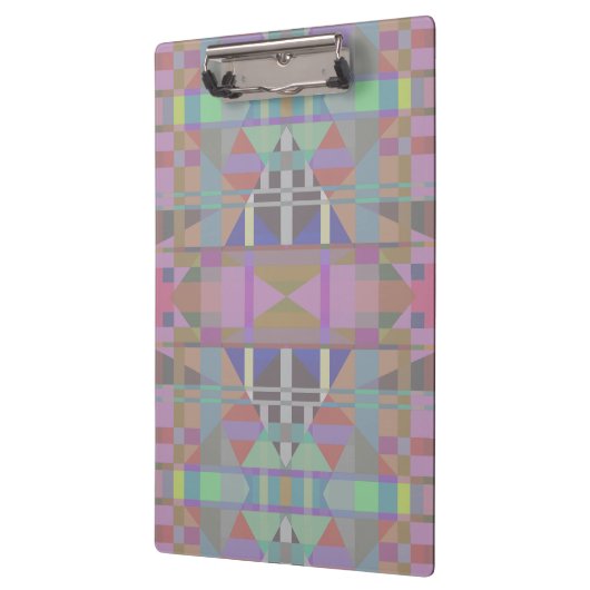 Groen Paars roze geometrisch Klembord (Links)