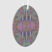 Groen Paars roze geometrisch Ornament (voorkant)