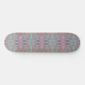 Groen Paars roze geometrisch Persoonlijk Skateboard (Horizontaal)