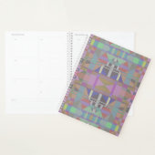 Groen Paars roze geometrisch Planner (Display)