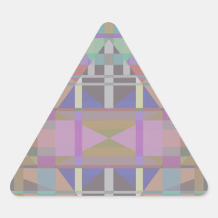 Groen Paars roze geometrisch Sticker