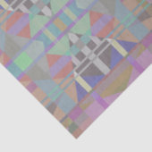 Groen Paars roze geometrisch Tissuepapier (Detail)