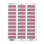 Groen Paars Roze Geometrische Return Address Label (Full Sheet)