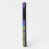 Groen, Paars, Turquoise Leaf Floral Case-Mate iPhone Case (Achterkant/links)
