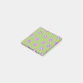 Groen Paars Y2K-ventilatorpatroon Post-it® Notes (Schuin)