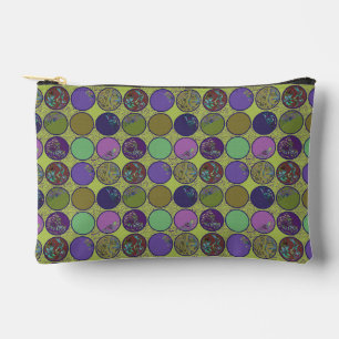 Groen Paarse Abstracte Cirkelpatroon Etui