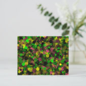 Groen Paarse Dot Briefkaart (Staand voorkant)
