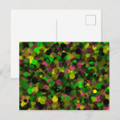 Groen Paarse Dot Briefkaart (Voorkant / Achterkant)