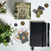 Groen paarse geel rood Monogram Initiaal A grijs Pokerkaarten