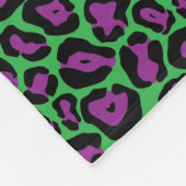 Groen & Paarse Leopard Print Fleece (Hoek)