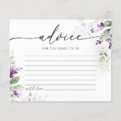 Groen Paarse Lila Vrijgezellenfeest advies Kaart (Voorkant)