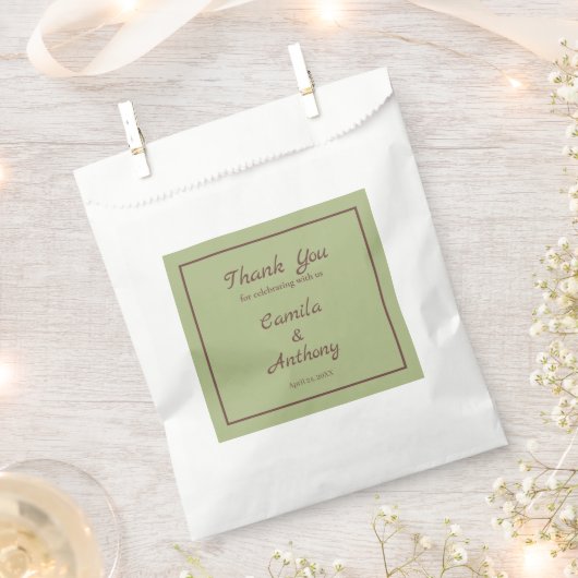 Groen Paarse Retro Y2K Funky Hippie Bloempatroon Bedankzakje (Geknipt)