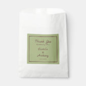 Groen Paarse Retro Y2K Funky Hippie Bloempatroon Bedankzakje (Voorkant)