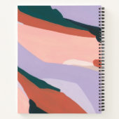 groen Paarse Sinaasappel | Moderne Abstracte kunst Notitieboek (Achterkant)