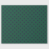 Groen + Paarse Stippen (Groot) Cadeaupapier (Vlak)