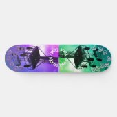 Groen Paarse Vagabond Skateboard (Horizontaal)