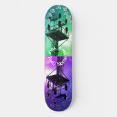 Groen Paarse Vagabond Skateboard (Voorkant)
