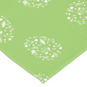Groen paaspatroon lange tafelloper (Hoek)