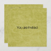 Groen Paisley Baby shower Kaart (Voorkant / Achterkant)