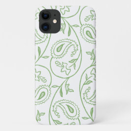 "Groen Paisley" Esthetisch Bloemmotief Telefoon  Case-Mate iPhone Case