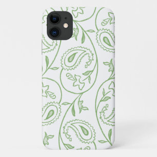"Groen Paisley" Esthetisch Bloemmotief Telefoon  Case-Mate iPhone Case