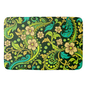 Groen paisley patroon badmat