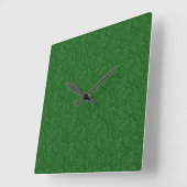 Groen Paisley Vierkante Klok (Hoek)