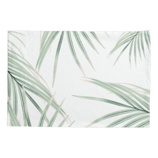Groen palm laat dromen #3 #tropical #decor #art kussensloop (Achterkant)