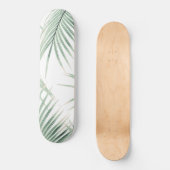 Groen palm laat dromen #3 #tropical #decor #art persoonlijk skateboard (Voorkant)
