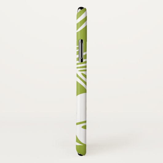 Groen palm leves regenwoud Monogram Case-Mate iPhone Case (Achterkant / rechts)