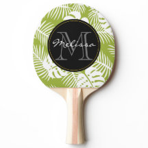 Groen palm leves regenwoud Monogram