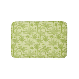 Groen palm Trees Pattern Badmat